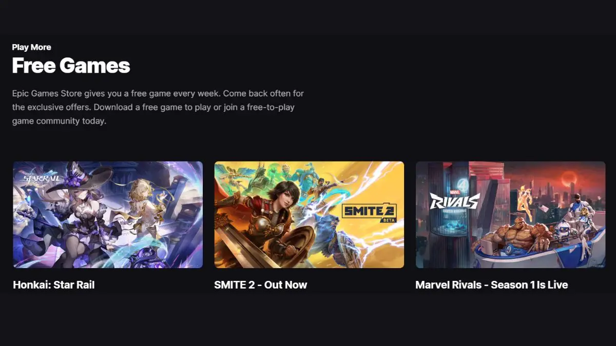 Epic Games Store Free Game